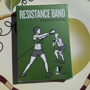 NewMe Fitness Resistance Band Exercise Cards - 50+ Workouts, Beginner to Pro